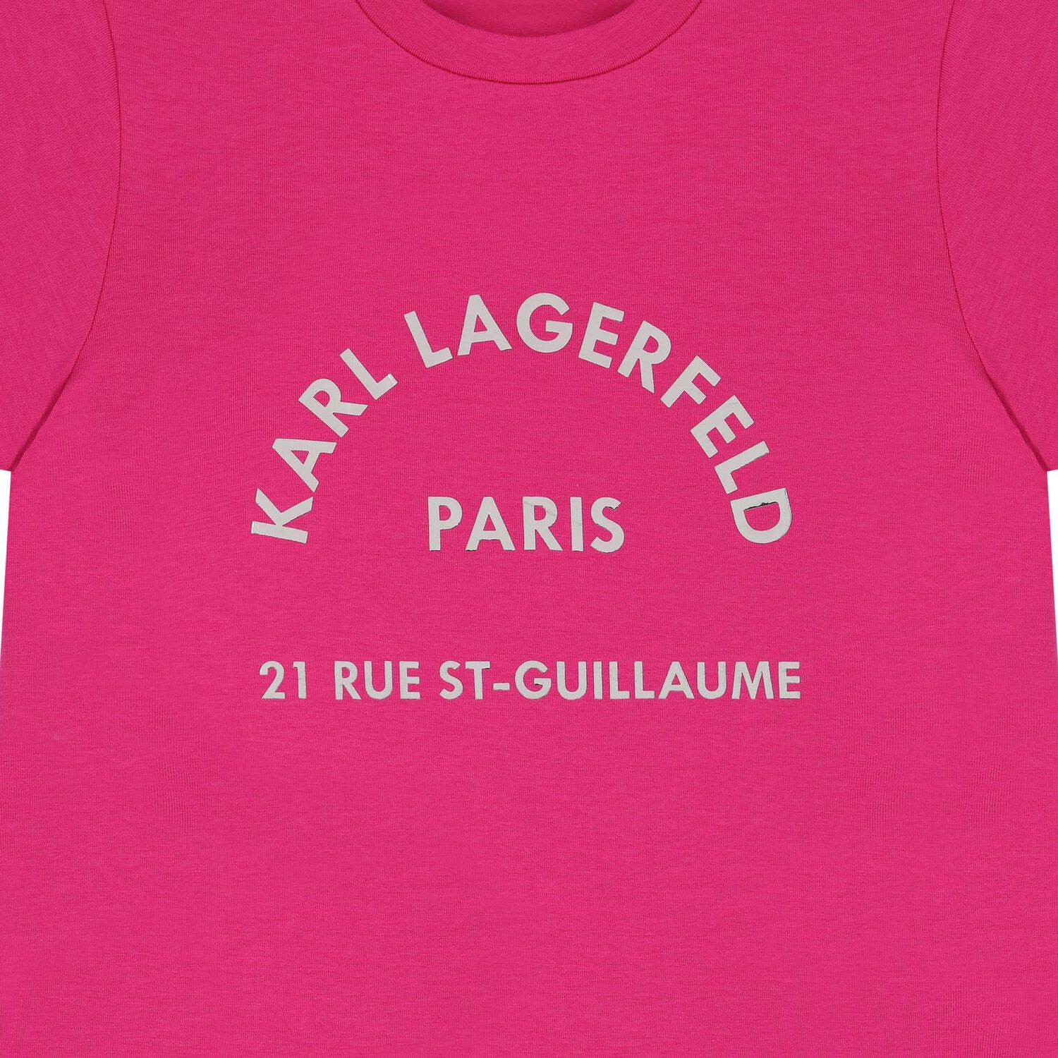 Girls Pink & Gold Logo T-Shirt, 3, hi-res
