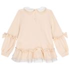 Girls Beige Fairy Tale Castle Leggings Set, 1, hi-res