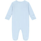 Baby Boys Blue Logo Babygrow, 2, hi-res