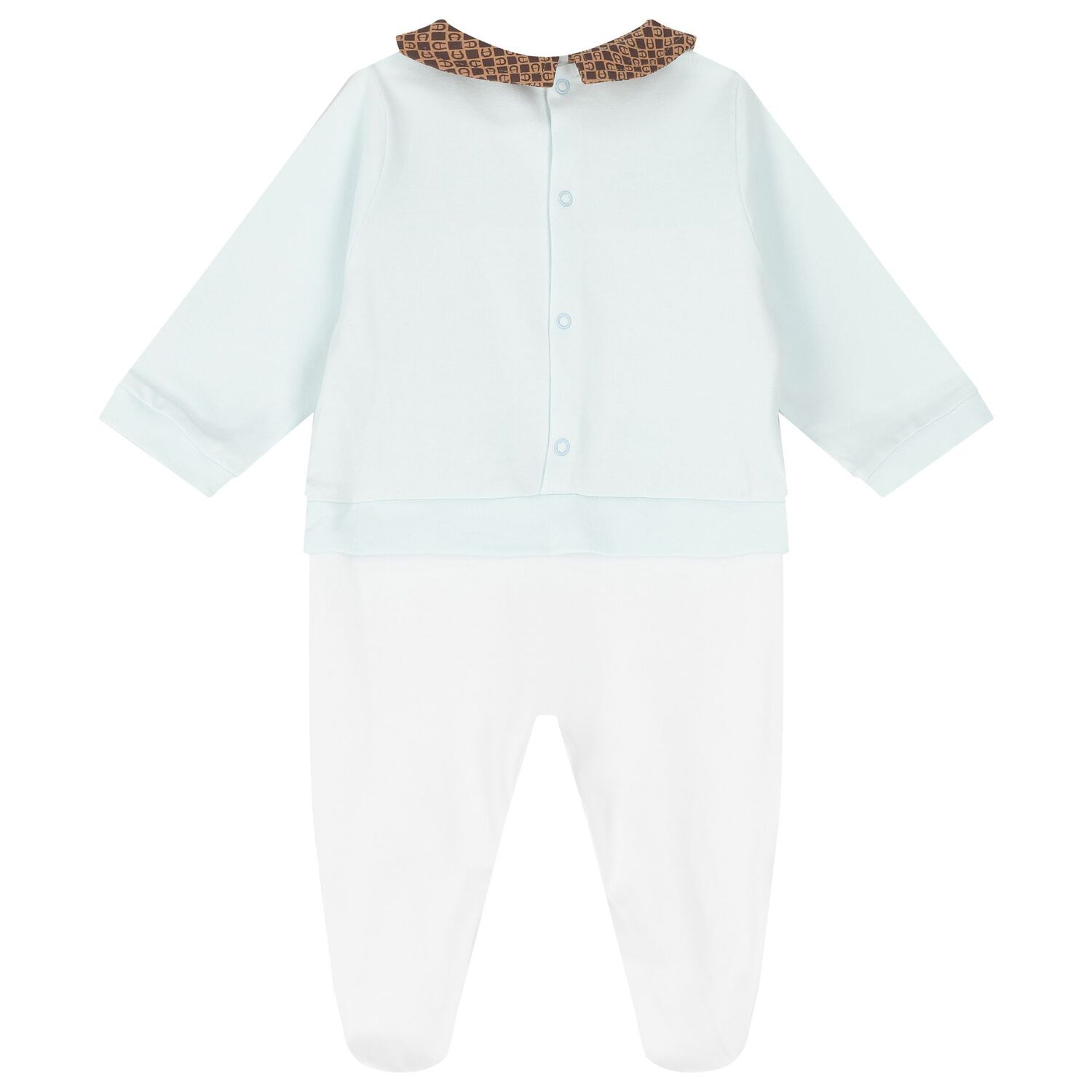 Baby Boys Blue & White Babygrow Set, 1, hi-res