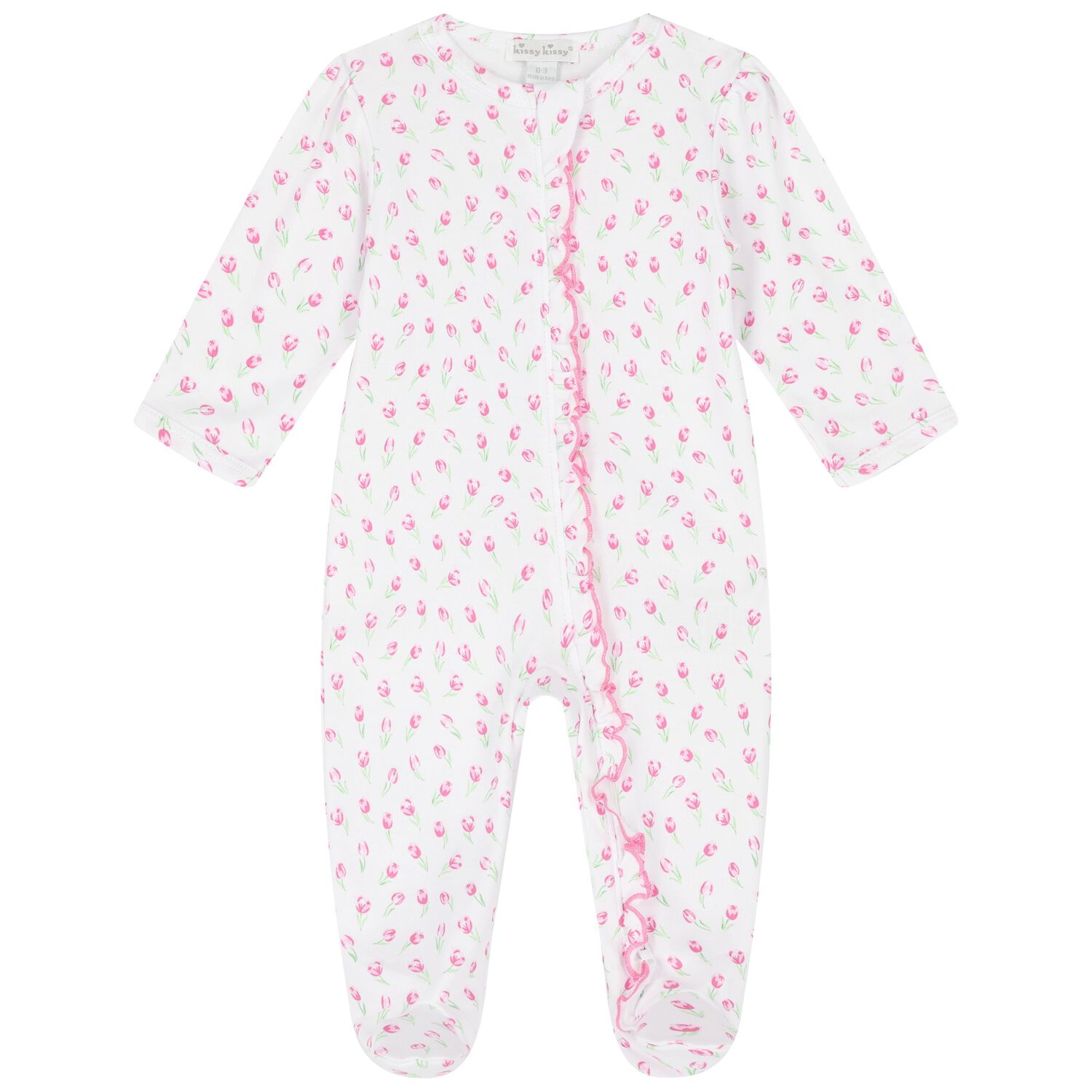 Baby Girls White Tulip Blossoms Babygrow, 2, hi-res image number null