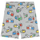 Boys Grey Eye Glasses Shorts, 1, hi-res