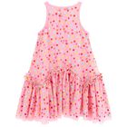 Girls Pink Polka Dots Dress, 1, hi-res