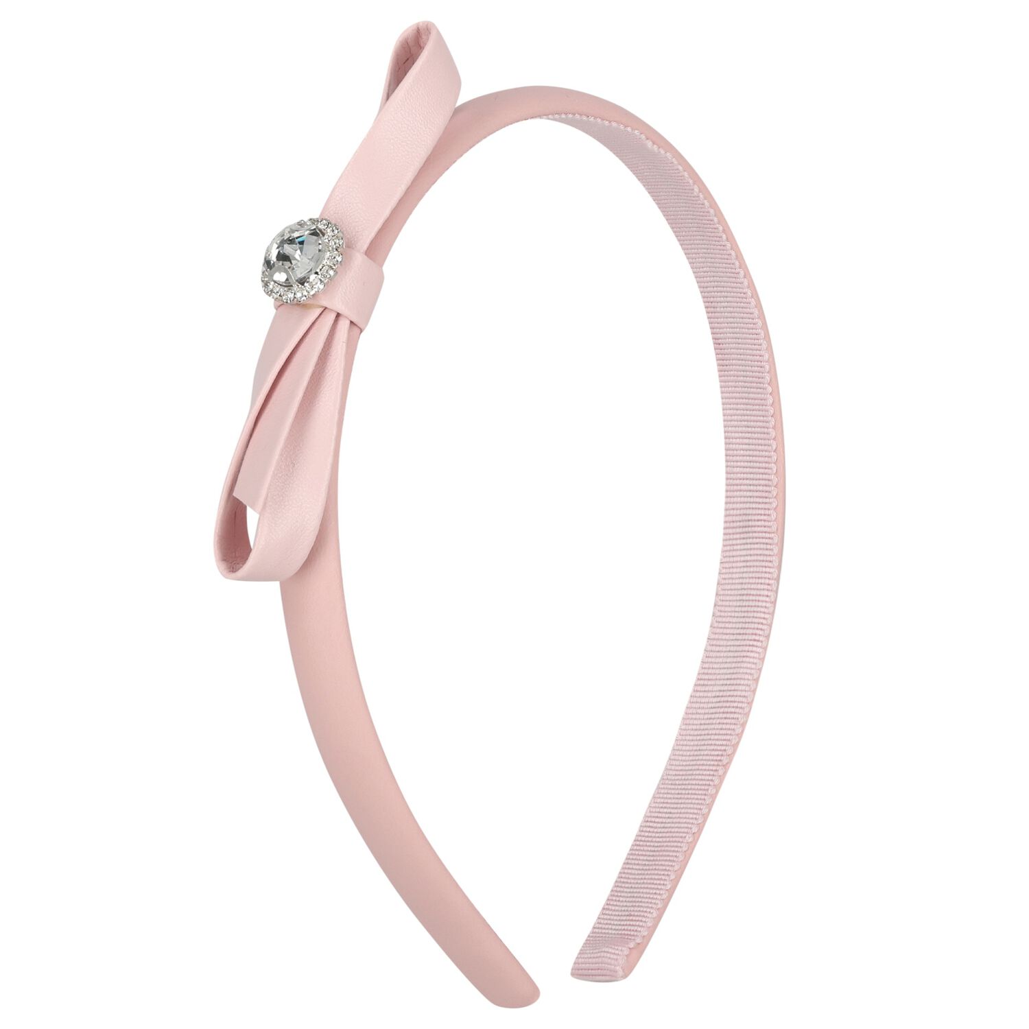 Girls Pink Bow Headband, 3, hi-res