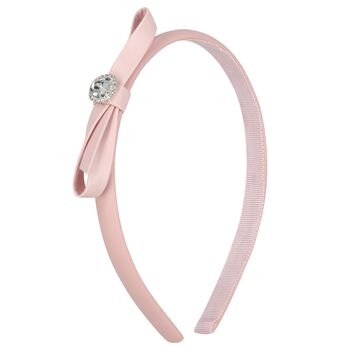 Girls Pink Bow Headband