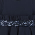Girls Navy Embellished Dress, 1, hi-res