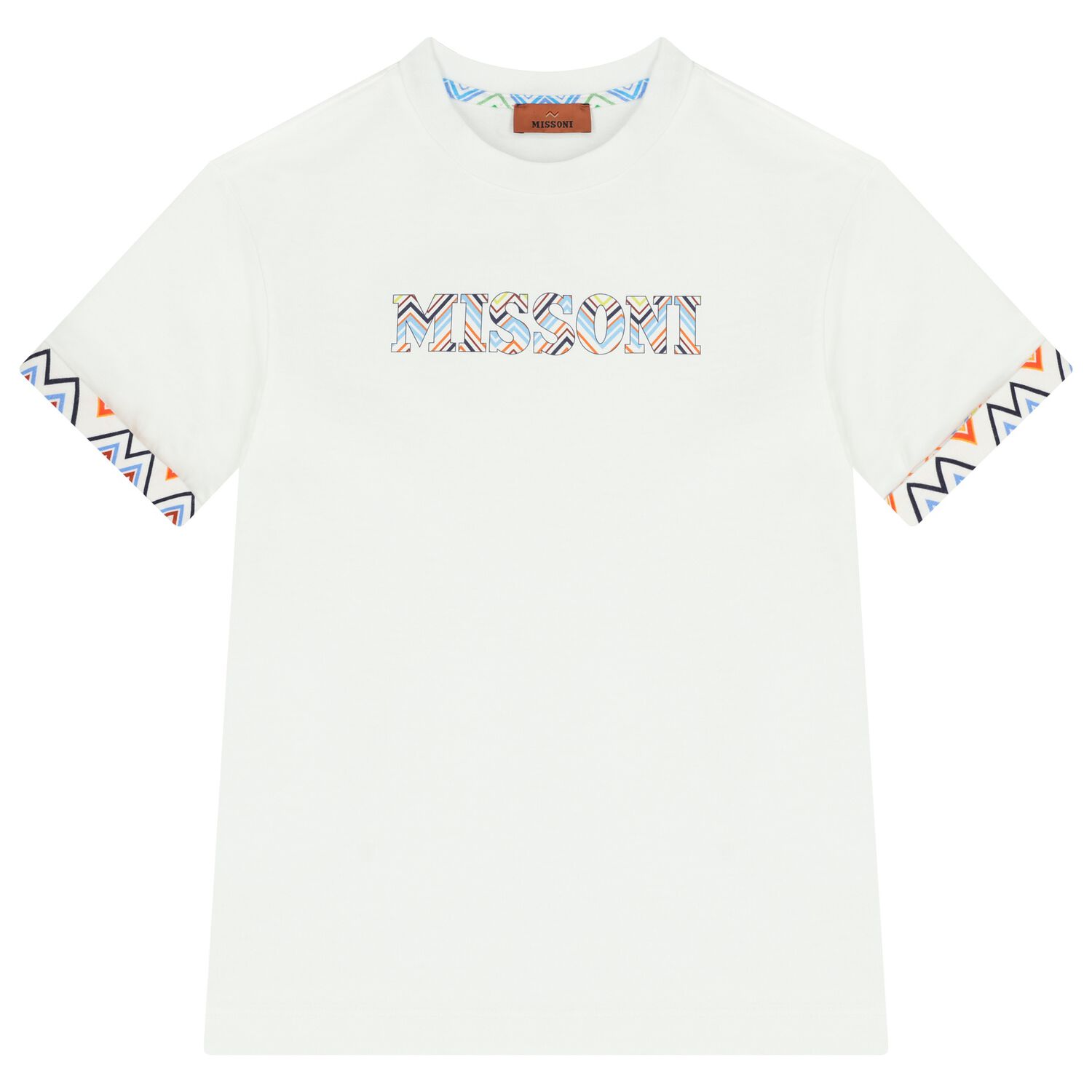 Boys White Logo T-Shirt, 1, hi-res