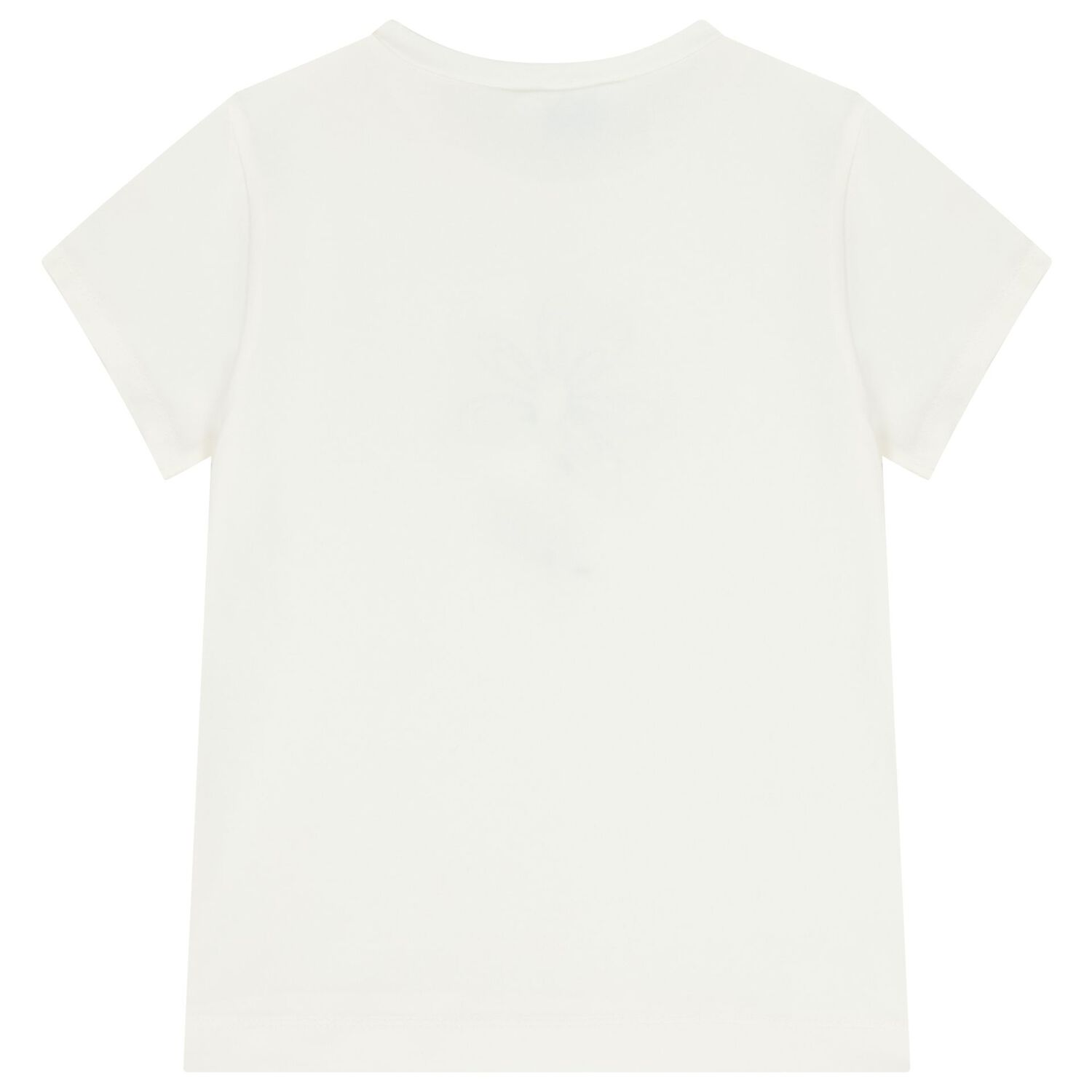 Girls Ivory Flower T-Shirt, 1, hi-res