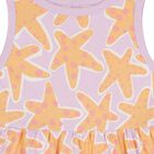 Girls Purple & Orange Star Fish Dress, 1, hi-res