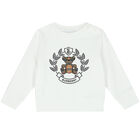 White Crest Logo Sweatshirt, 1, hi-res