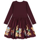Girls Purple Animals Dress, 2, hi-res