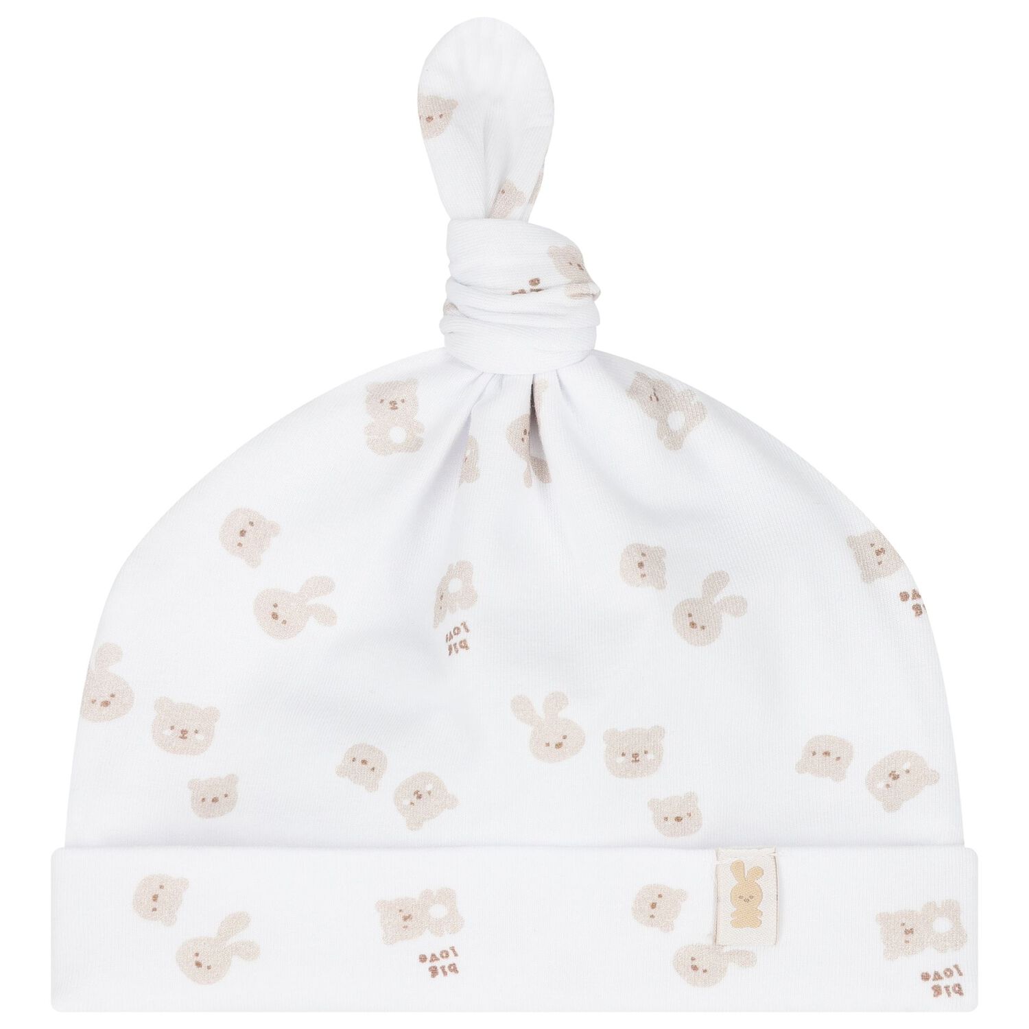 White & Beige Teddy Bear Babygrow Gift Set, 1, hi-res