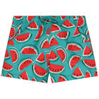 Boys Green Watermelon Swim Shorts, 1, hi-res