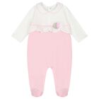 Baby Girls Pink Floral Babygrow, 3, hi-res