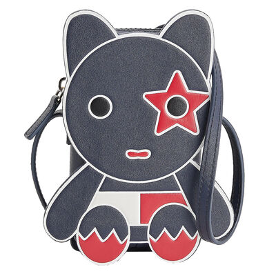Girls Navy Mascot Crossbody Bag