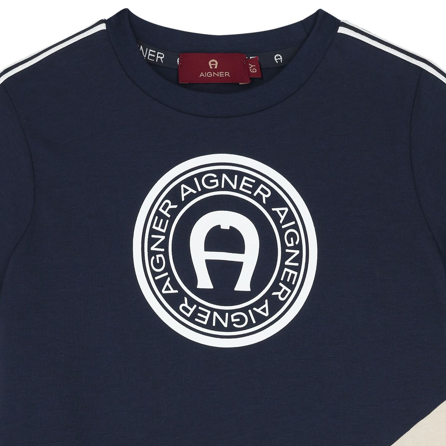 Boys Navy Blue Logo T-Shirt, 3, hi-res