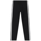 Girls Black Logo Leggings, 1, hi-res