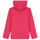 Girls Pink Logo Hooded Top, 4, hi-res