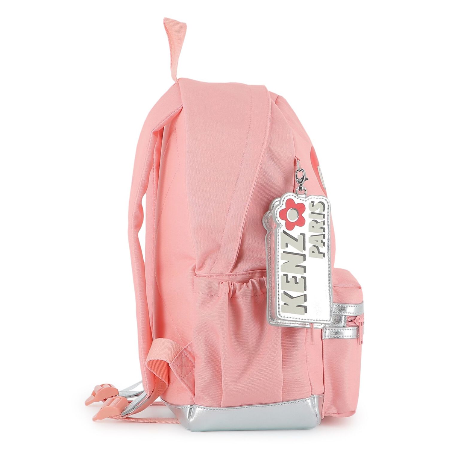 Girls Pink Logo Backpack, 1, hi-res