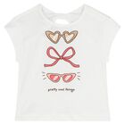 Younger Girls White & Pink Leggings Set, 2, hi-res