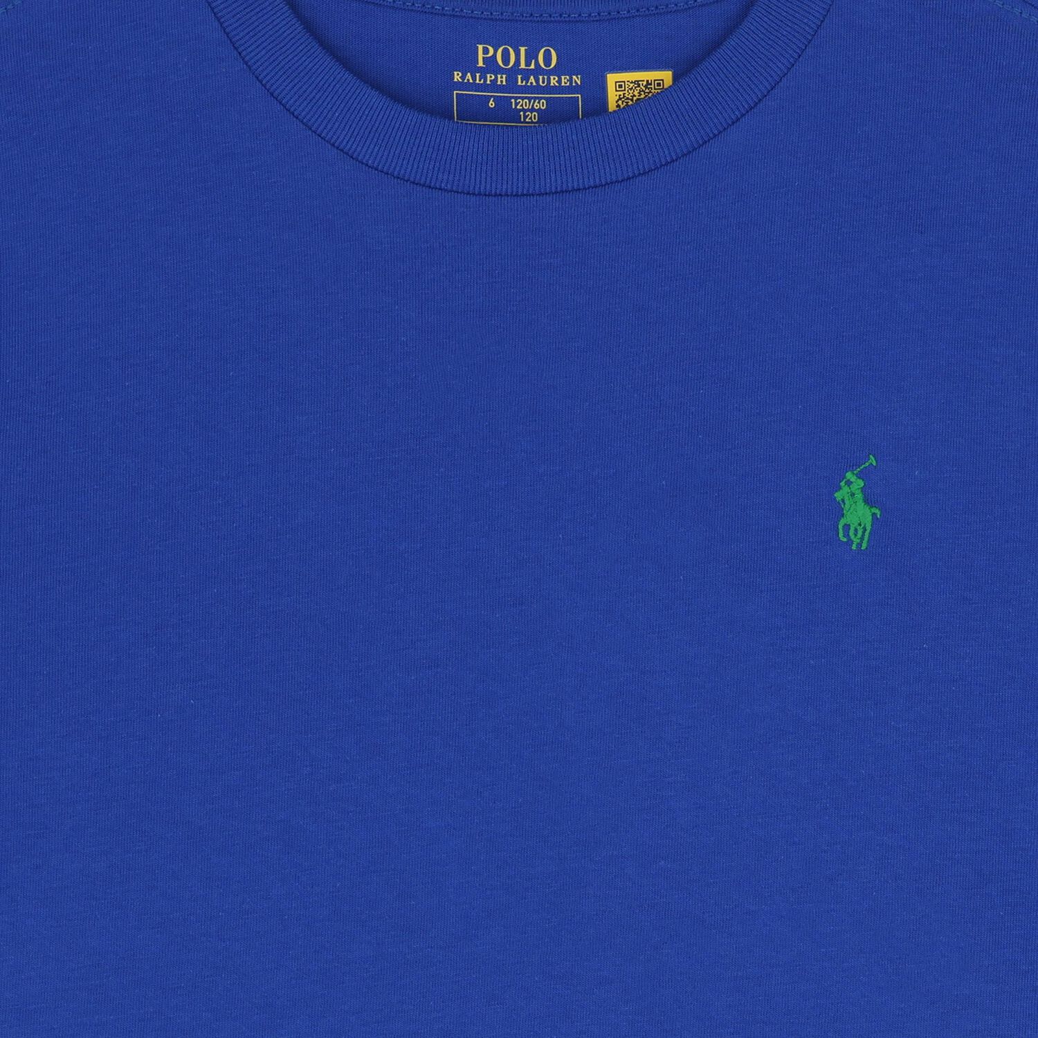 Boys Blue Logo T-Shirt, 1, hi-res