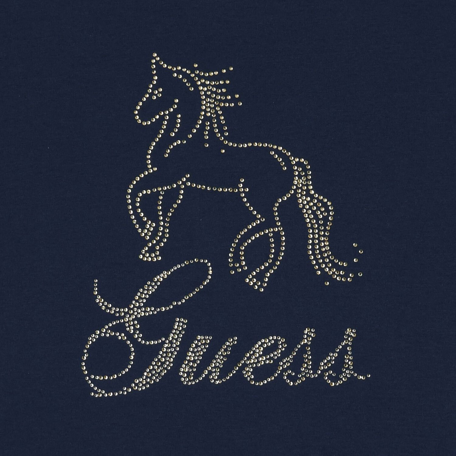 Girls Navy Blue Logo T-Shirt, 3, hi-res