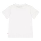 Younger Boys White Logo T-Shirt, 2, hi-res