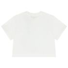 Girls Mini Me White Logo T-Shirt, 1, hi-res