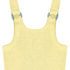 Girls Yellow Crinkle Swimsuit, 1, hi-res