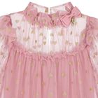Girls Pink Star Tulle Dress, 2, hi-res