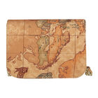 Girls Beige Geo Map Handbag, 1, hi-res