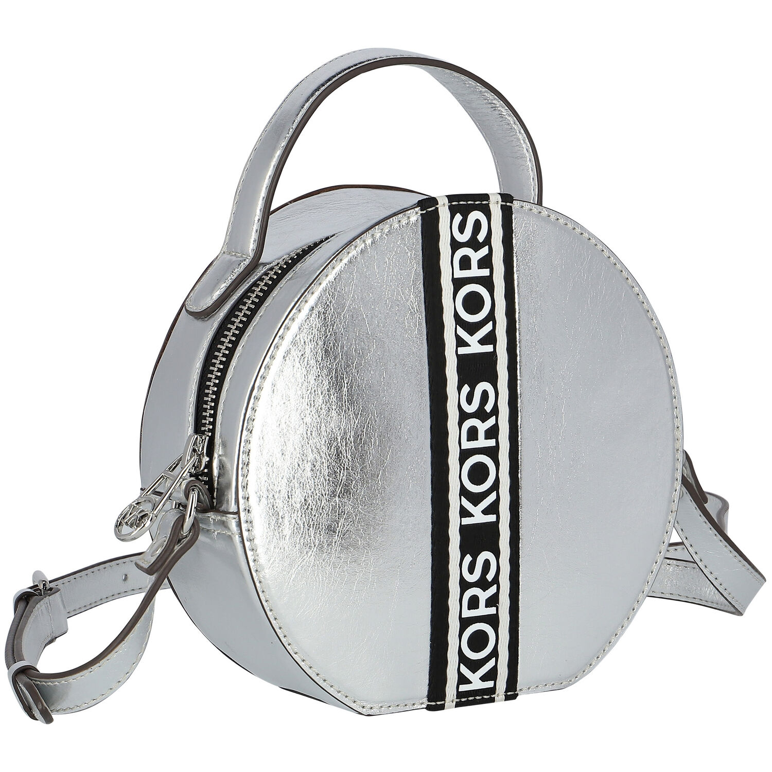 Girls Silver Circle Shoulder Bag, 1, hi-res image number null