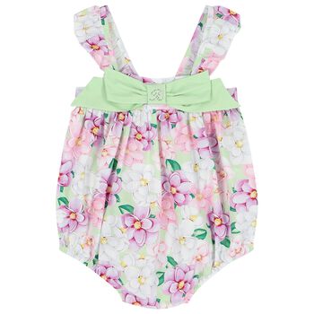 Baby Girls Multi-Colored Floral Romper