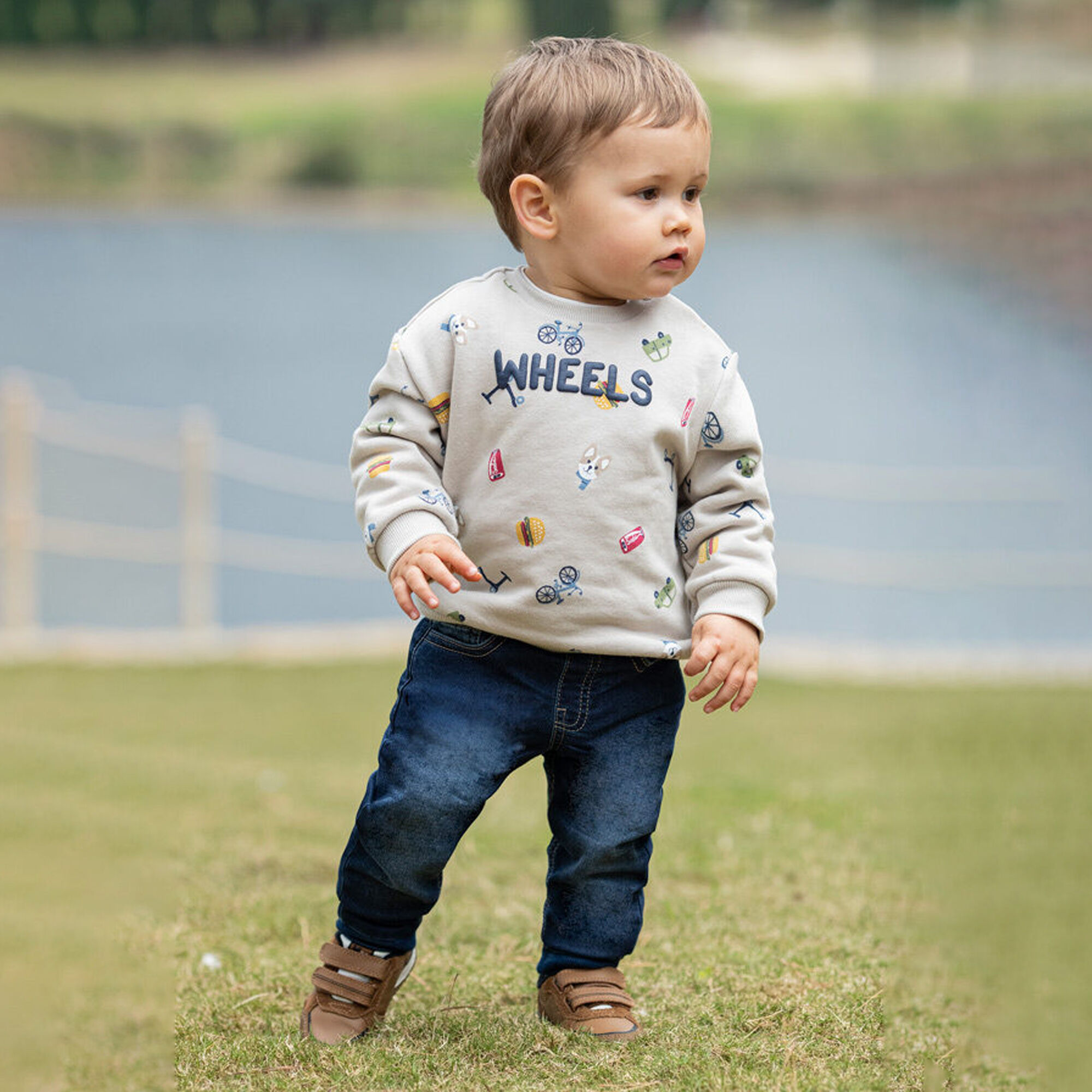 Toddler hotsell denim joggers