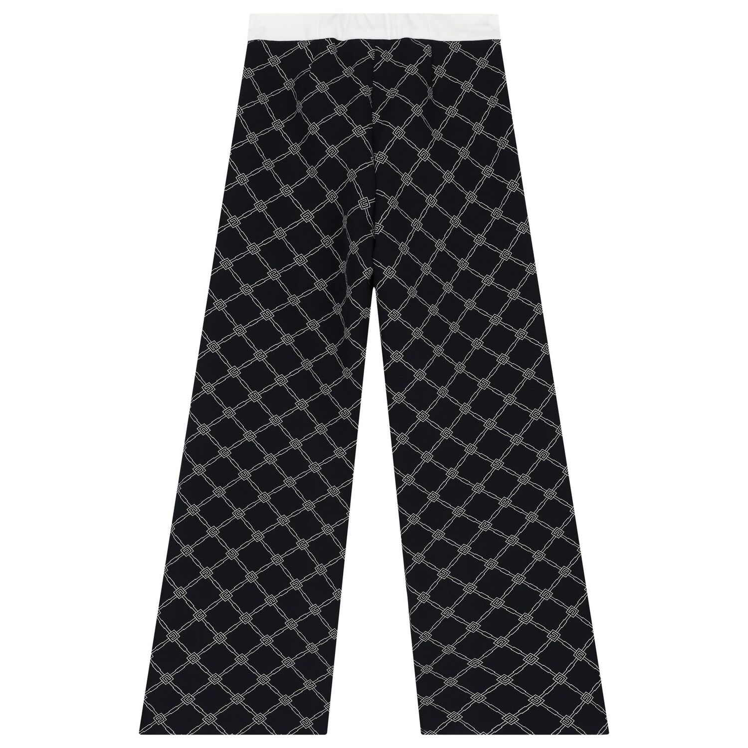 Girls Navy Blue Logo Trousers, 2, hi-res image number null