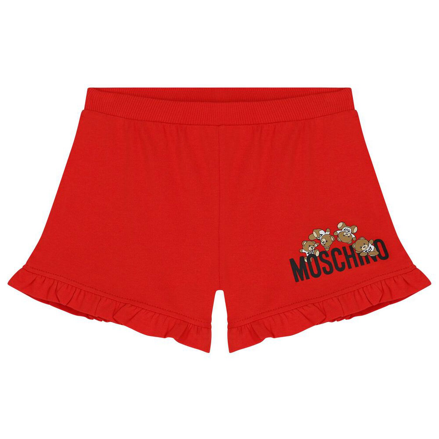 Younger Girls White Logo Shorts Set, 2, hi-res image number null