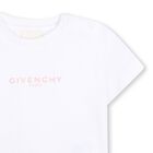 Younger Girls White Logo T-Shirt, 1, hi-res