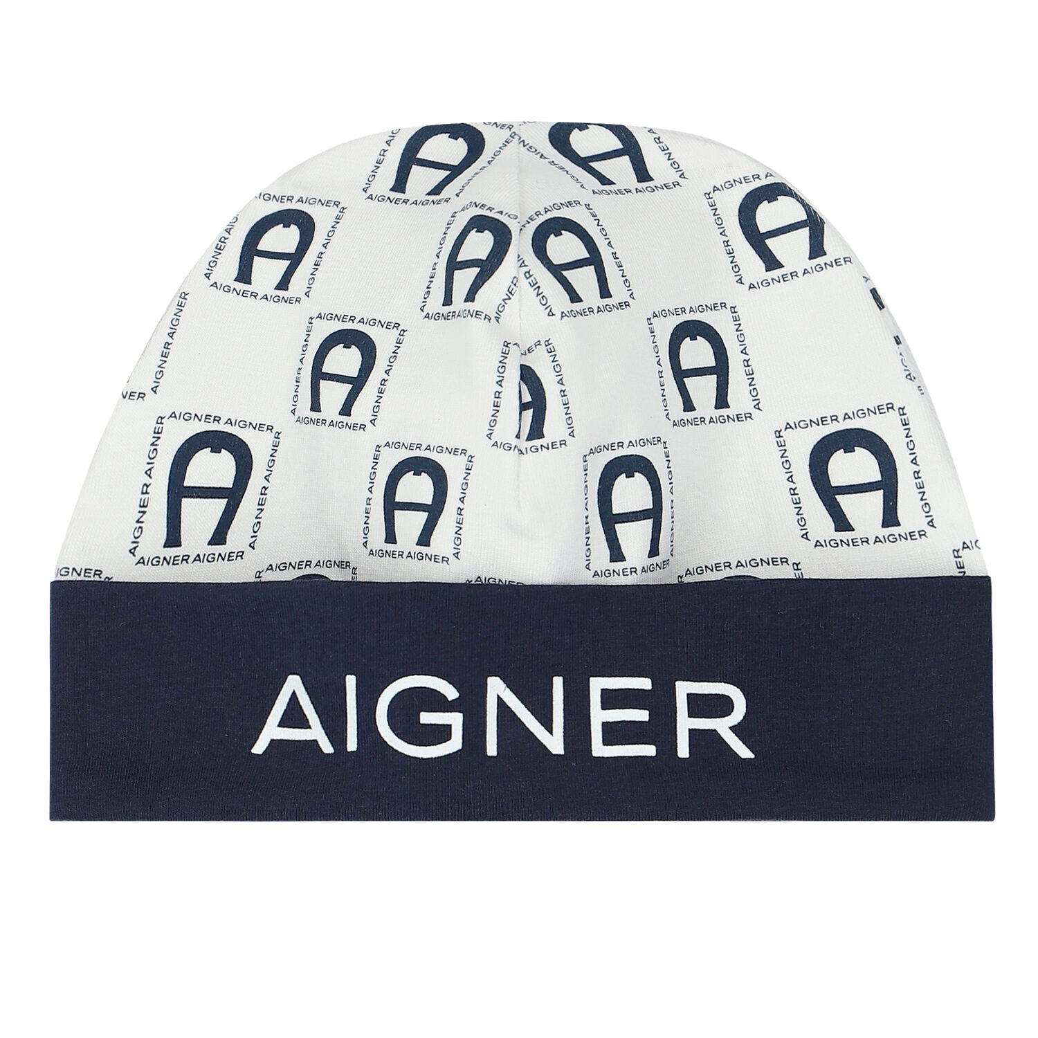 Baby Boys Navy Blue & White Logo Babygrow Set, 1, hi-res