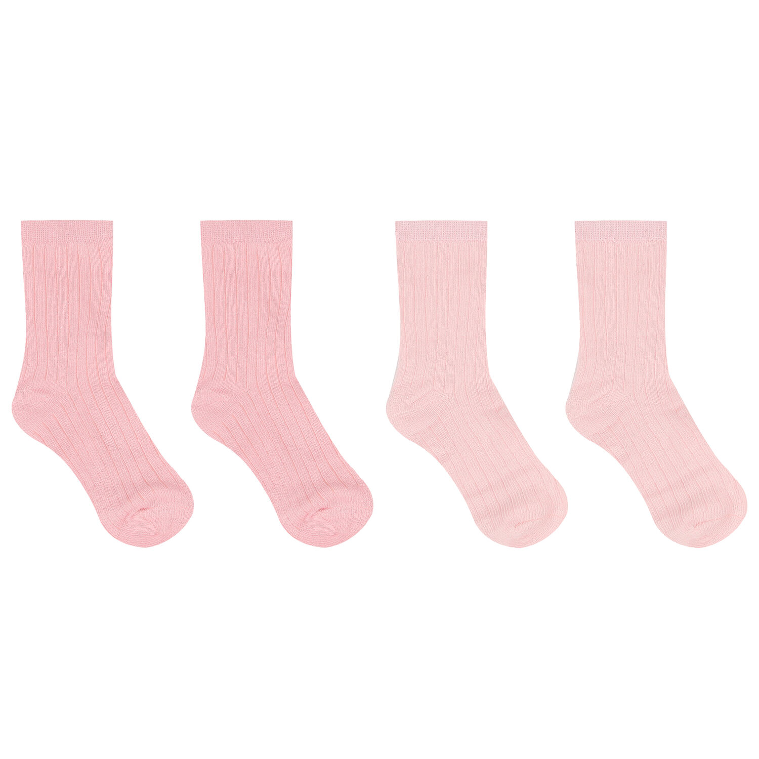 Baby Girls Pink & White Socks (6 Pack), 1, hi-res