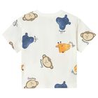 Younger Boys Ivory Animals T-Shirt, 2, hi-res