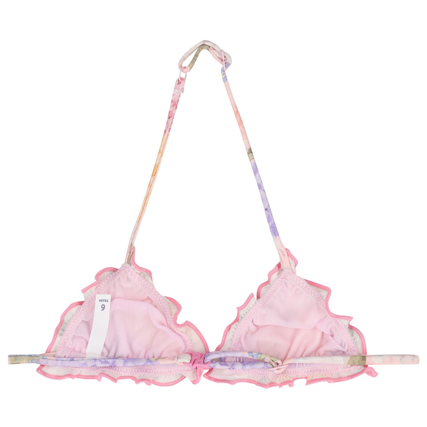 Girls Pink Floral Bikini, 1, hi-res