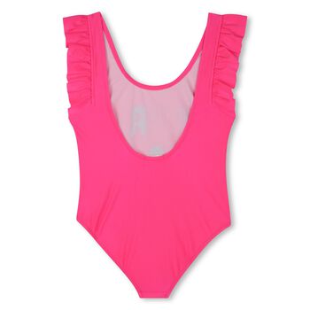 Girls Pink Sequins Swimsuit