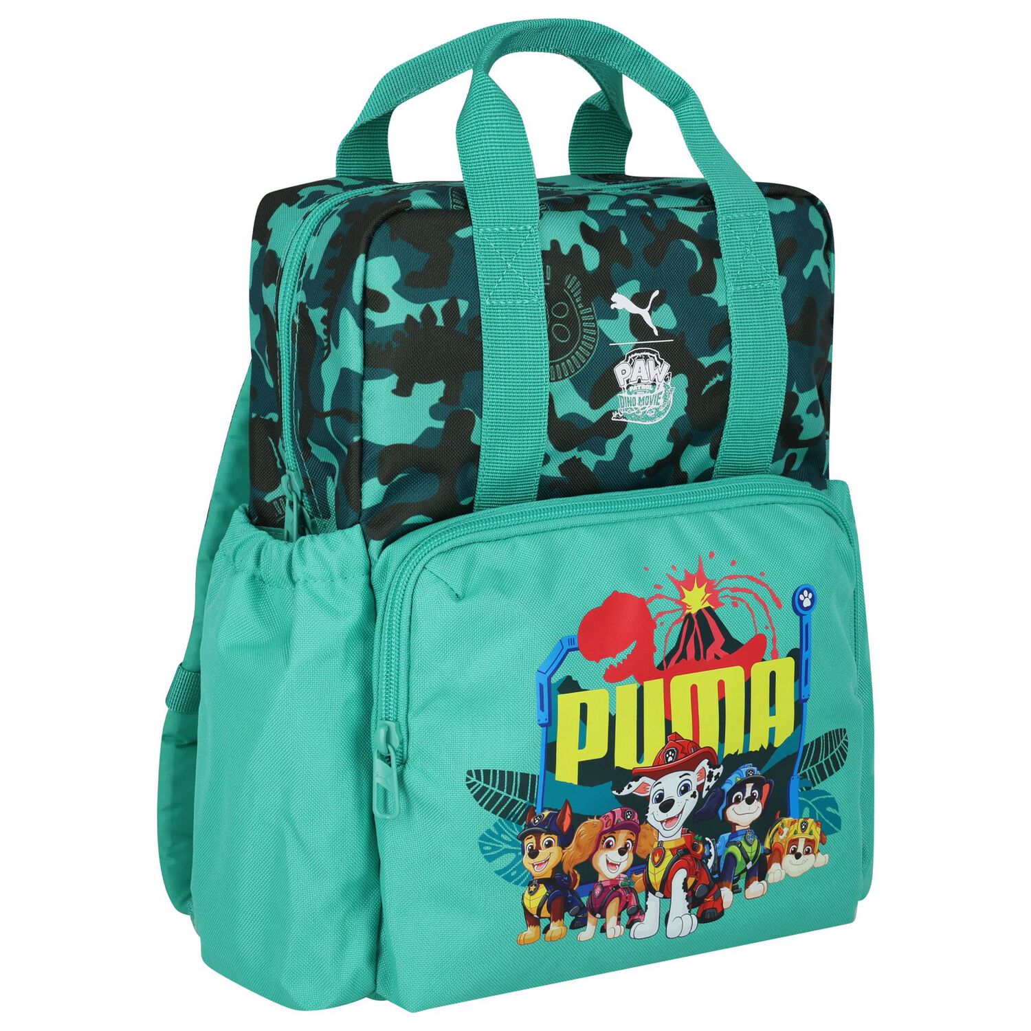 Boys Green Paw Patrol Camouflage Backpack ( 40cm ), 1, hi-res