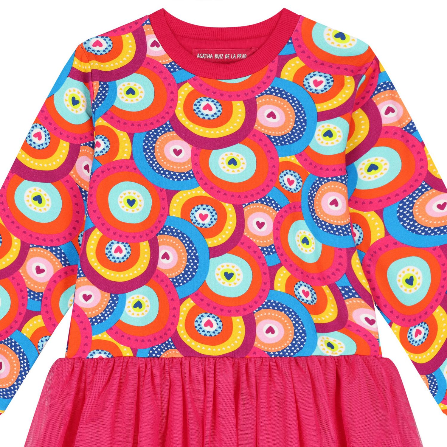 Girls Pink Tulle Dress, 1, hi-res image number null