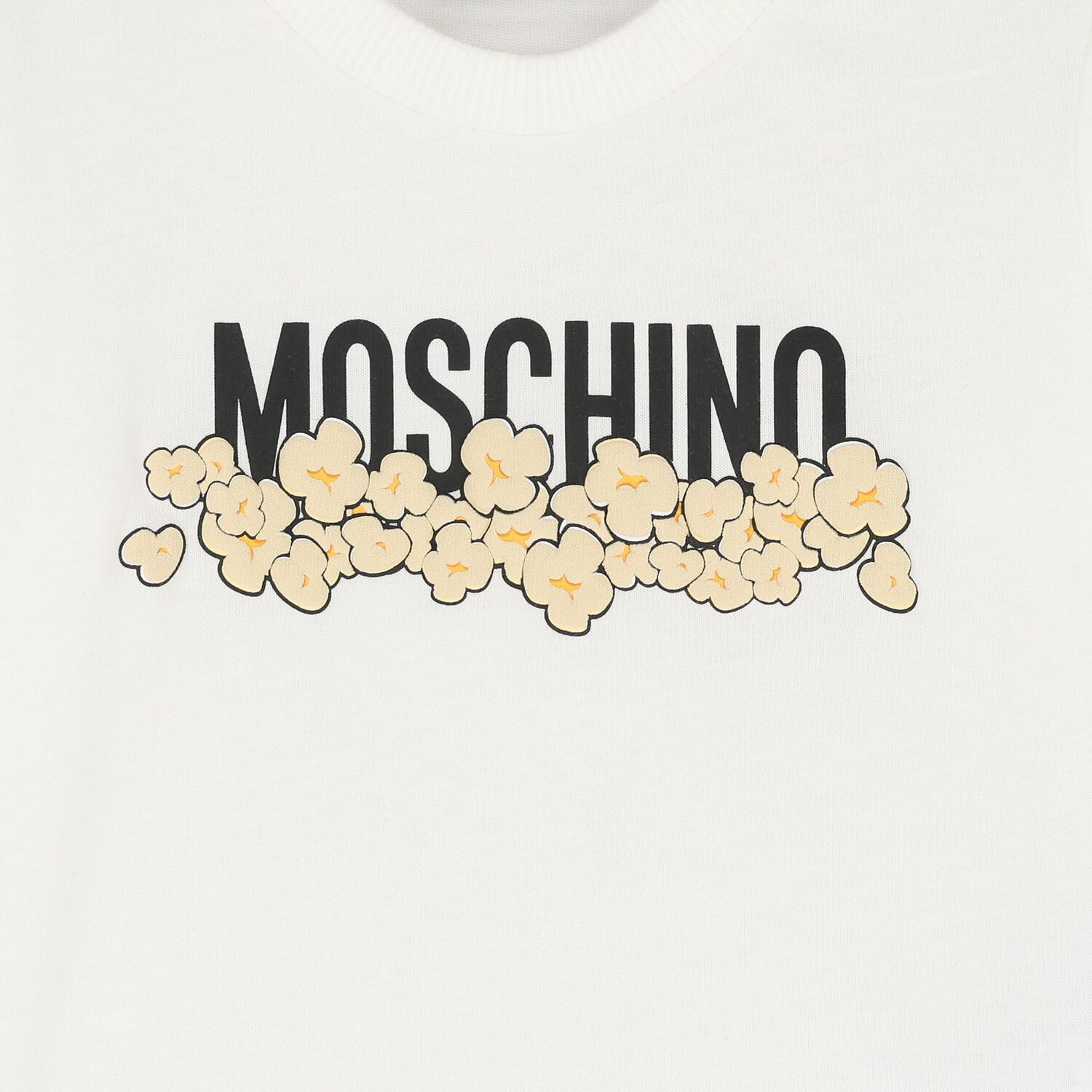 Younger White Logo & Popcorn Long Sleeve Top, 1, hi-res
