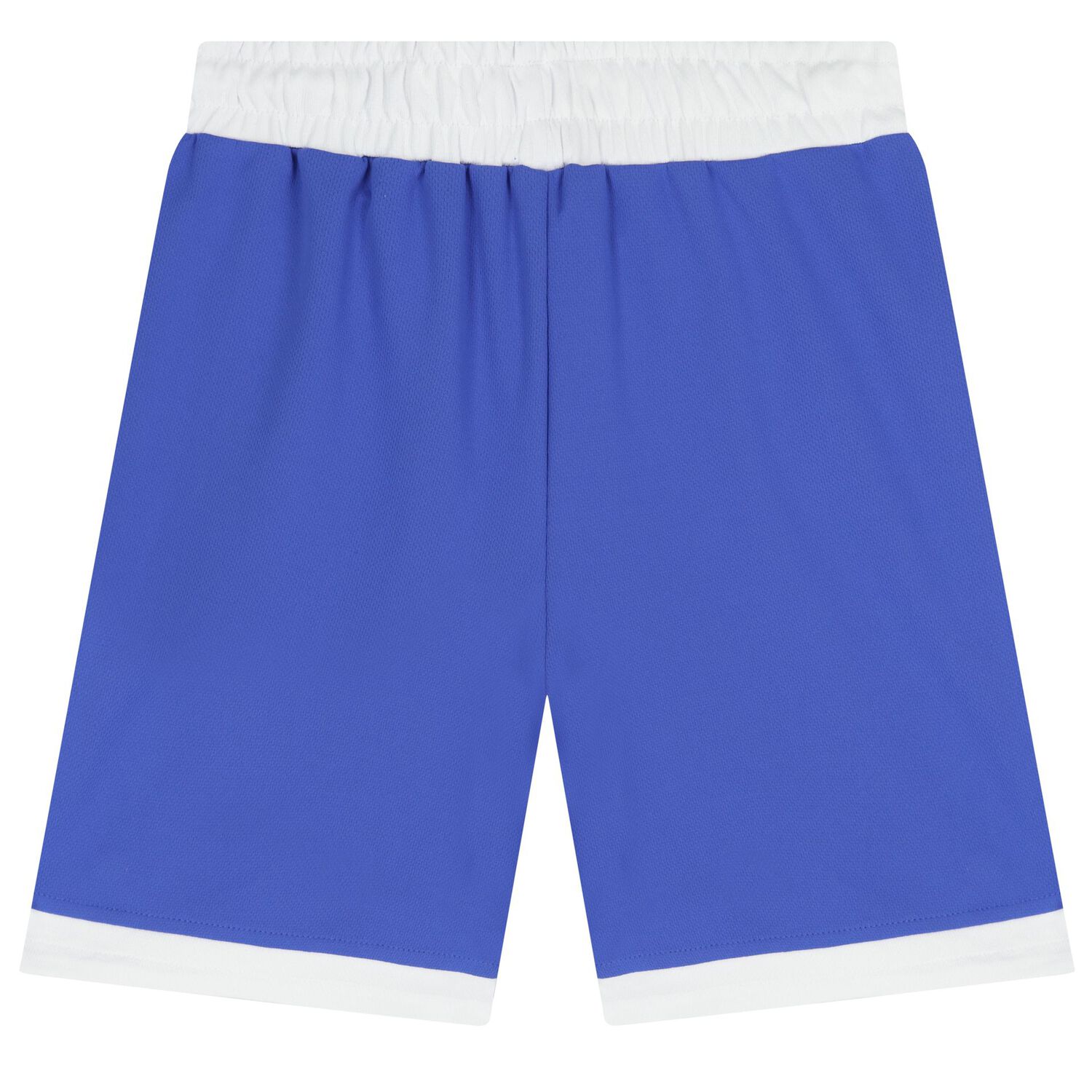 Blue & White Logo Shorts, 1, hi-res