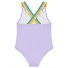 Girls Purple Star Swimsuit, 1, hi-res