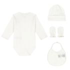 Beige Bodysuit Baby Gift Set, 1, hi-res