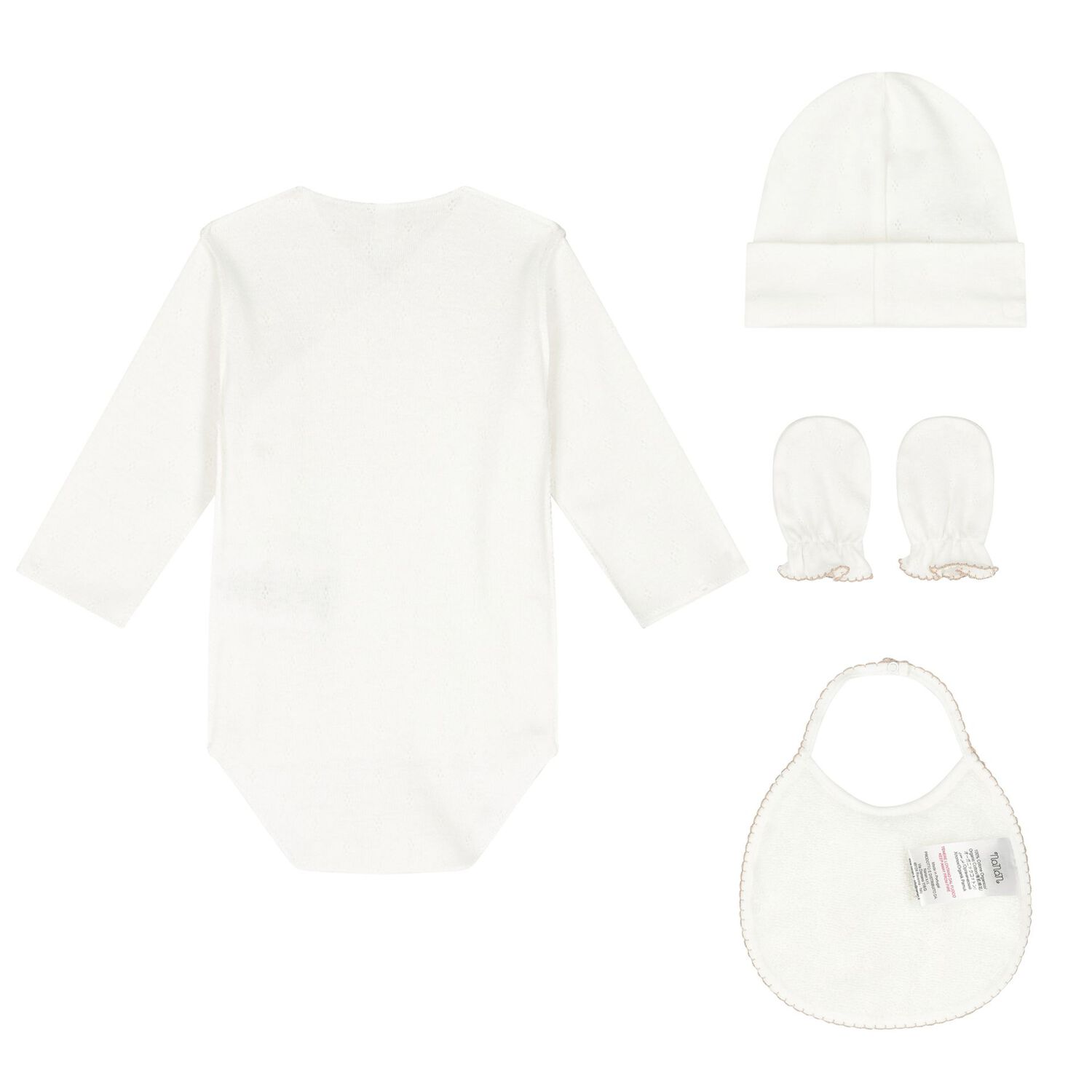 Beige Bodysuit Baby Gift Set, 1, hi-res image number null