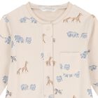 Baby Boys Beige & Blue Babygrows ( 2-Pack ), 2, hi-res